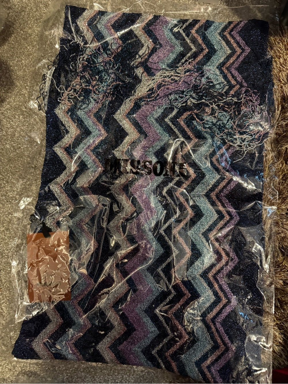 NWT Missoni Zigzag Knit Scarf